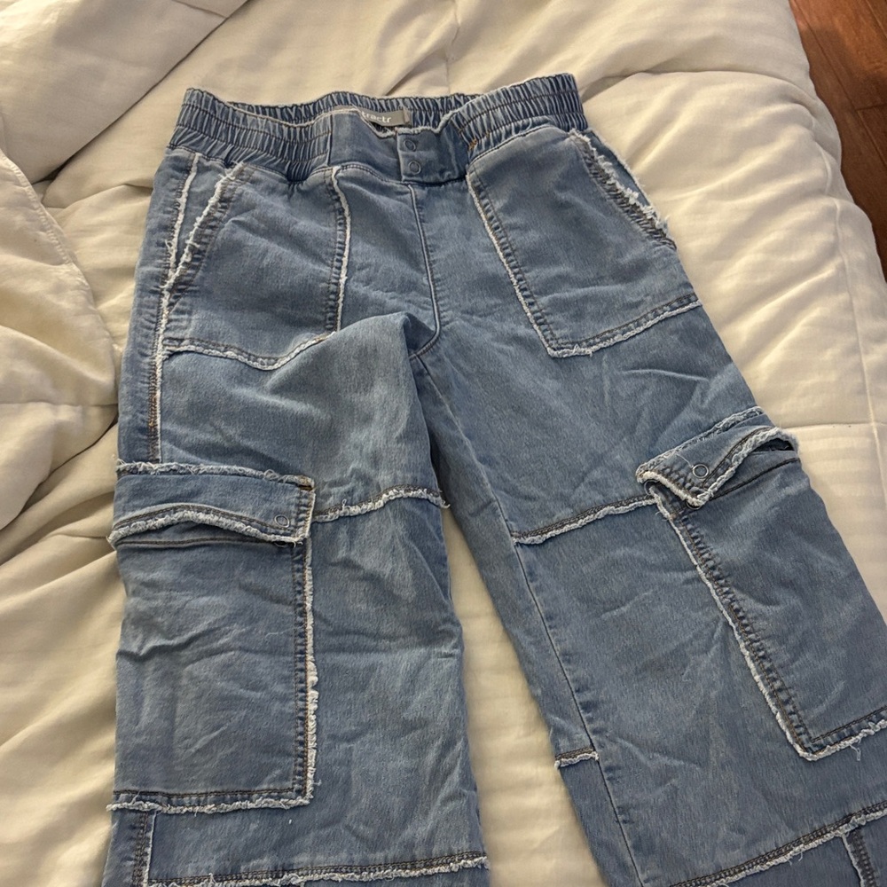 Tractr Kids Blue Cargo Jeans